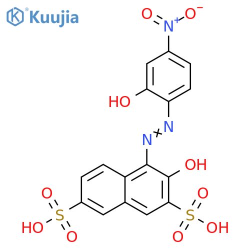 2,7-Naphthalenedisulfonic acid,3-hydroxy-4-[(2-hydroxy-4-nitrophenyl)azo]- structure