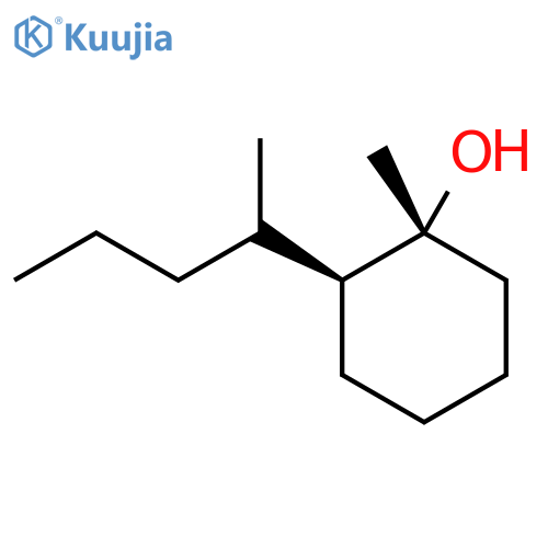 rac-(1R,2S)-1-methyl-2-(pentan-2-yl)cyclohexan-1-ol structure