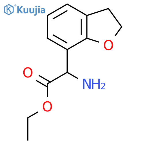 Ethyl 2-amino-2-(2,3-dihydro-1-benzofuran-7-yl)acetate structure