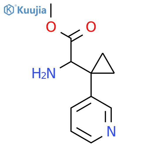 methyl 2-amino-2-1-(pyridin-3-yl)cyclopropylacetate structure