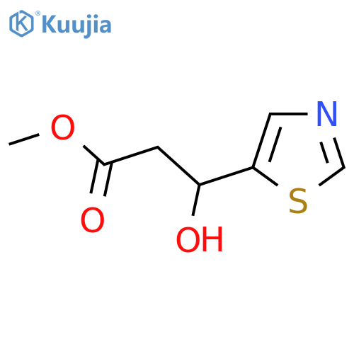 methyl 3-hydroxy-3-(1,3-thiazol-5-yl)propanoate structure