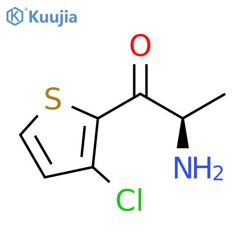 1-Propanone, 2-amino-1-(3-chloro-2-thienyl)-, (2R)- structure