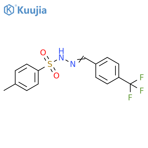 Benzenesulfonic acid, 4-methyl-,[[4-(trifluoromethyl)phenyl]methylene]hydrazide structure