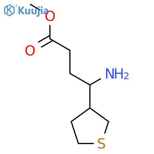 methyl 4-amino-4-(thiolan-3-yl)butanoate structure