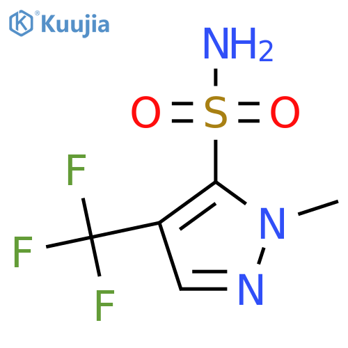 1-methyl-4-(trifluoromethyl)-1H-pyrazole-5-sulfonamide structure