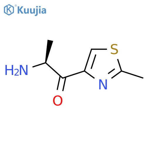 (2S)-2-amino-1-(2-methyl-1,3-thiazol-4-yl)propan-1-one structure