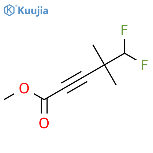 Methyl 5,5-difluoro-4,4-dimethylpent-2-ynoate structure