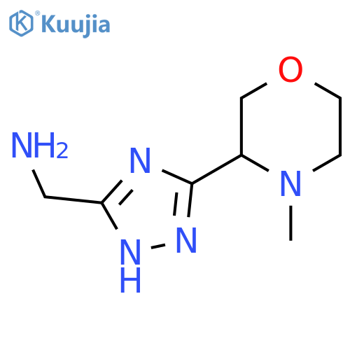 [5-(4-methylmorpholin-3-yl)-1H-1,2,4-triazol-3-yl]methanamine structure