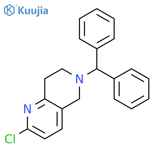1,6-Naphthyridine, 2-chloro-6-(diphenylmethyl)-5,6,7,8-tetrahydro- structure