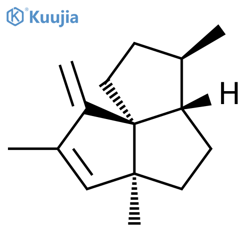 Cyclopenta[c]pentalene, 1,3a,4,5,5a,6,7,8-octahydro-2,3a,6-trimethyl-1-methylene-, (3aS,5aS,6R,8aS)- structure