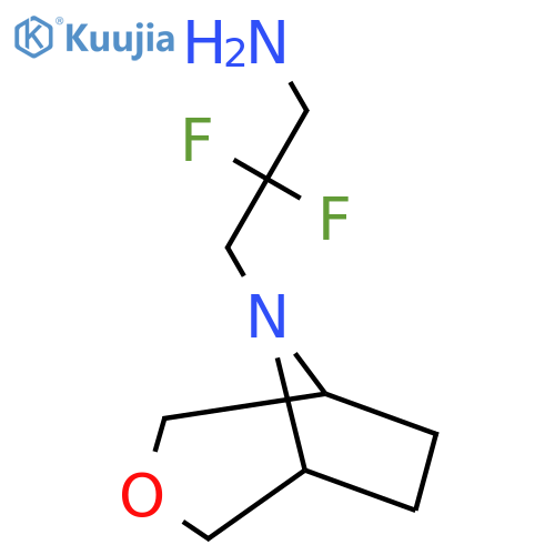 3-Oxa-8-azabicyclo[3.2.1]octane-8-propanamine, β,β-difluoro- structure