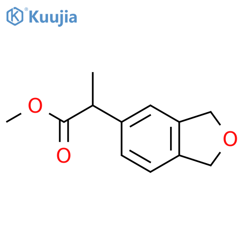 methyl 2-(1,3-dihydro-2-benzofuran-5-yl)propanoate structure
