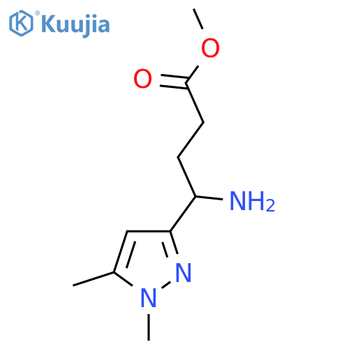 methyl 4-amino-4-(1,5-dimethyl-1H-pyrazol-3-yl)butanoate structure