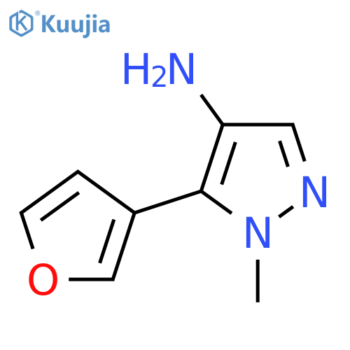 5-(furan-3-yl)-1-methyl-1H-pyrazol-4-amine structure