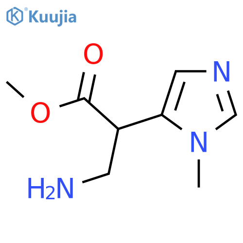 methyl 3-amino-2-(1-methyl-1H-imidazol-5-yl)propanoate structure