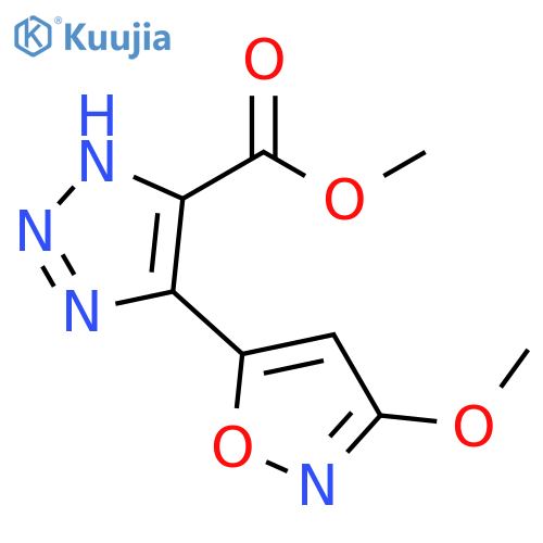 1H-1,2,3-Triazole-5-carboxylic acid, 4-(3-methoxy-5-isoxazolyl)-, methyl ester structure