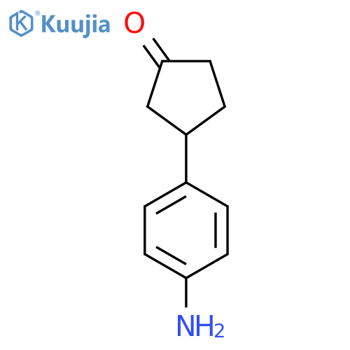3-(4-Aminophenyl)cyclopentan-1-one structure