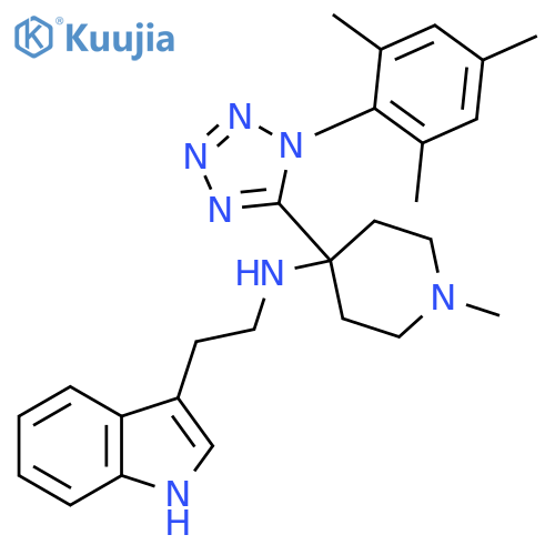 N-1-Methyl-4-1-(2,4,6-trimethylphenyl)-1H-tetrazol-5-yl-4-piperidinyl-1H-indole-3-ethanamine structure