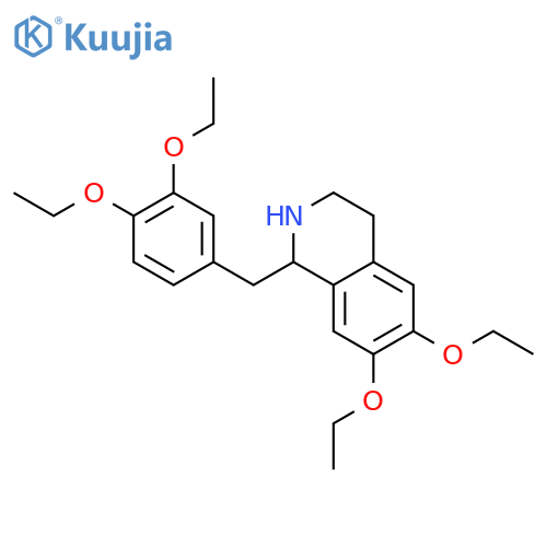 1-(3,4-Diethoxybenzyl)-6,7-diethoxy-1,2,3,4-tetrahydroisoquinoline hydrochloride structure