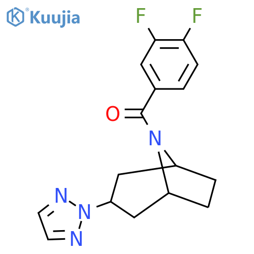 8-(3,4-difluorobenzoyl)-3-(2H-1,2,3-triazol-2-yl)-8-azabicyclo3.2.1octane structure
