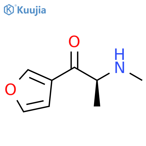1-Propanone, 1-(3-furanyl)-2-(methylamino)-, (2S)- structure