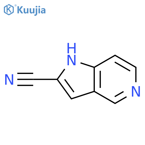 1H-pyrrolo[3,2-c]pyridine-2-carbonitrile structure
