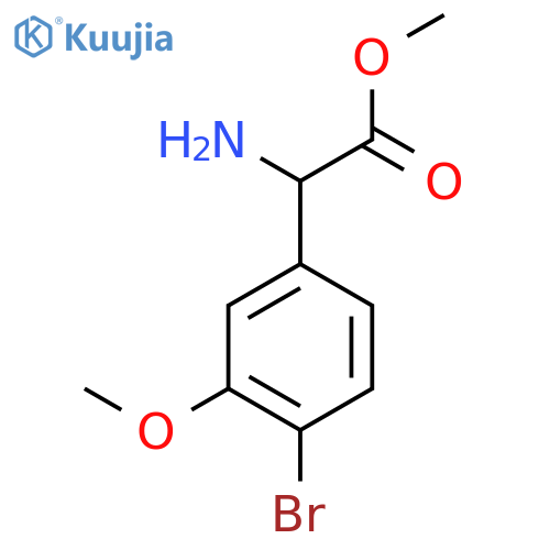 methyl 2-amino-2-(4-bromo-3-methoxyphenyl)acetate structure