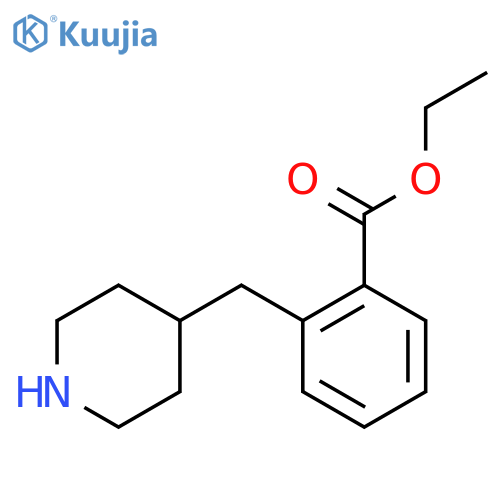 ethyl 2-(piperidin-4-yl)methylbenzoate structure