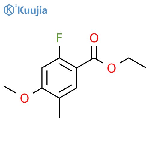 Ethyl 2-fluoro-4-methoxy-5-methylbenzoate structure