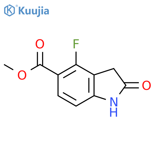 methyl 4-fluoro-2-oxo-2,3-dihydro-1H-indole-5-carboxylate structure