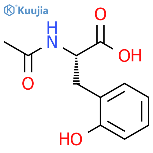 2-acetamido-3-(2-hydroxyphenyl)propanoic acid structure