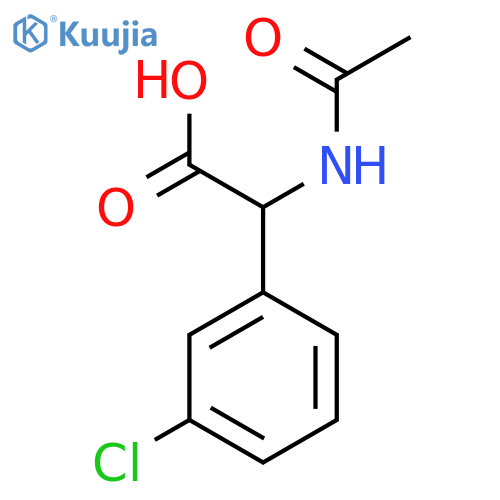 2-(3-Chlorophenyl)-2-acetamidoacetic acid structure