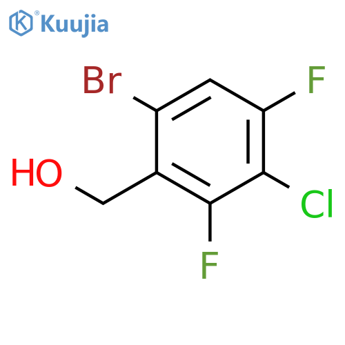 6-Bromo-3-chloro-2,4-difluorobenzyl alcohol structure