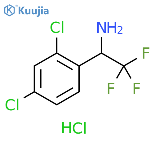 1-(2,4-dichlorophenyl)-2,2,2-trifluoroethan-1-amine hydrochloride structure