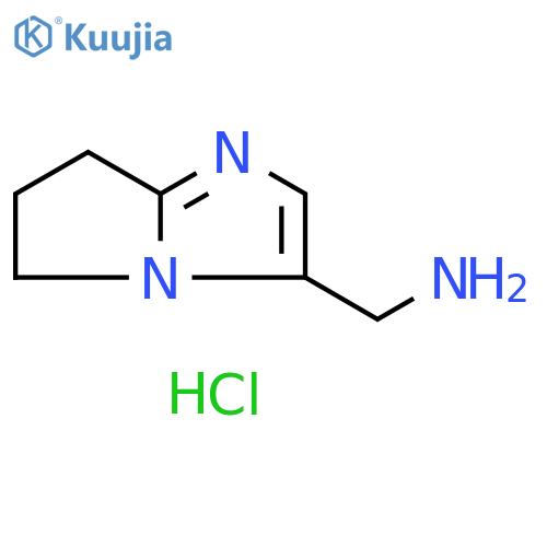 5H-Pyrrolo[1,2-a]imidazole-3-methanamine, 6,7-dihydro-, hydrochloride (1:1) structure