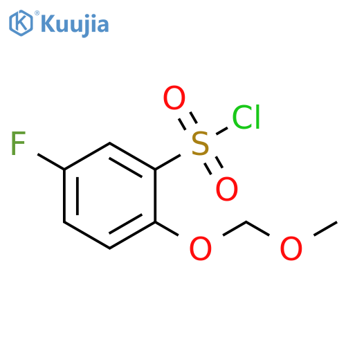 5-fluoro-2-(methoxymethoxy)benzene-1-sulfonyl chloride structure