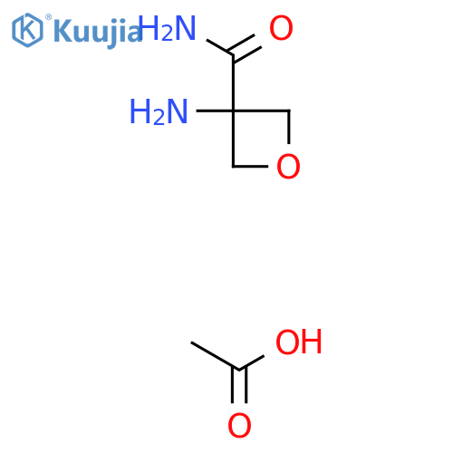 Acetic acid;3-aminooxetane-3-carboxamide structure