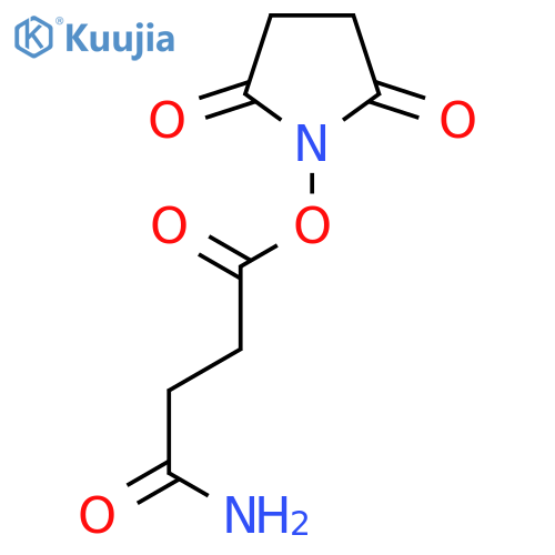 4-amino-4-oxo-Butanoic acid 2,5-dioxo-1-pyrrolidinyl ester structure
