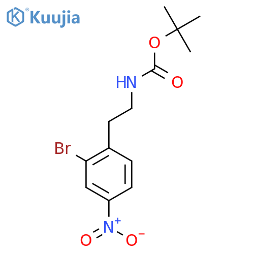 tert-butyl N-[2-(2-bromo-4-nitrophenyl)ethyl]carbamate structure