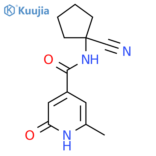 n-(1-Cyanocyclopentyl)-6-methyl-2-oxo-1,2-dihydropyridine-4-carboxamide structure