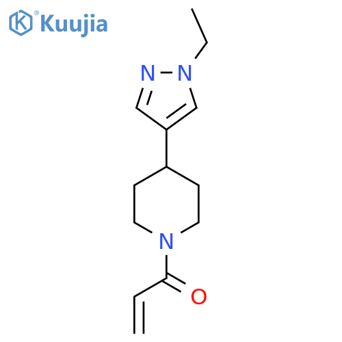 1-[4-(1-Ethylpyrazol-4-YL)piperidin-1-YL]prop-2-EN-1-one structure