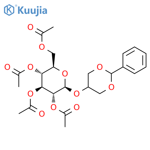 2,3,4,6-Tetra-O-acetyl-b-D-glucopyranosyl (1,3-Benzylidene)glycerol structure
