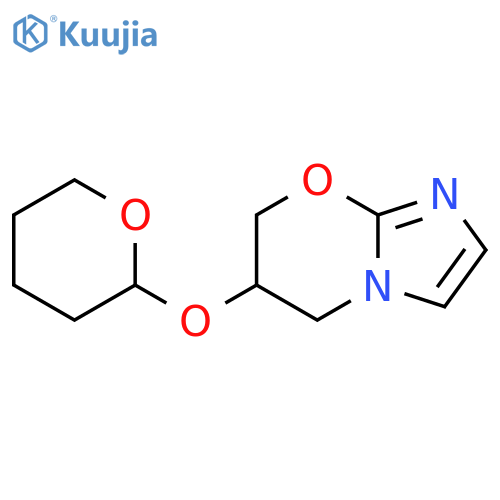 6-((Tetrahydro-2H-pyran-2-yl)oxy)-6,7-dihydro-5H-imidazo[2,1-b][1,3]oxazine structure