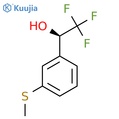 (1R)-2,2,2-trifluoro-1-3-(methylsulfanyl)phenylethan-1-ol structure