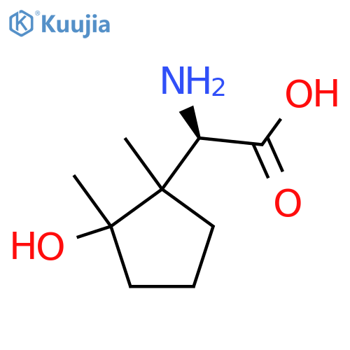 (2R)-2-amino-2-(2-hydroxy-1,2-dimethylcyclopentyl)acetic acid structure