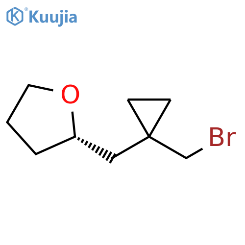 Furan, 2-[[1-(bromomethyl)cyclopropyl]methyl]tetrahydro-, (2S)- structure