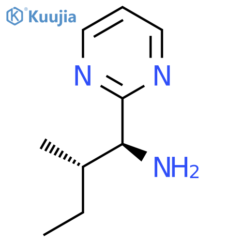 (1S,2S)-2-methyl-1-(pyrimidin-2-yl)butan-1-amine structure