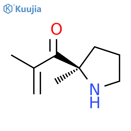 2-Propen-1-one, 2-methyl-1-[(2R)-2-methyl-2-pyrrolidinyl]- structure
