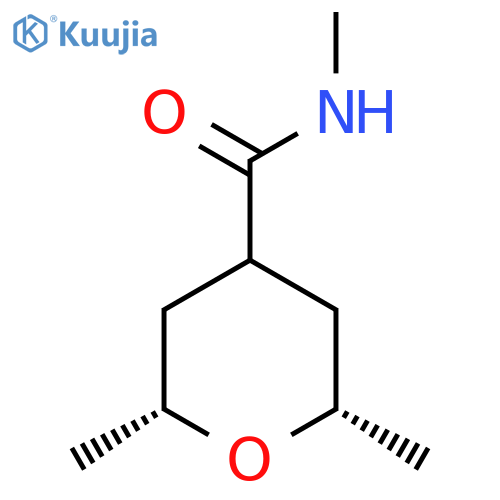 (2R,4r,6S)-N,2,6-trimethyloxane-4-carboxamide structure