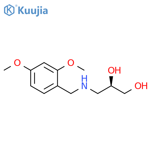 (2R)-3-{(2,4-dimethoxyphenyl)methylamino}propane-1,2-diol structure